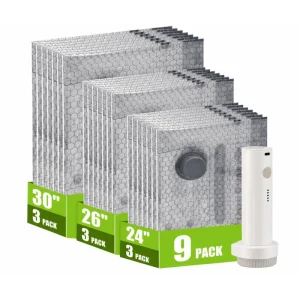9 Pack Wholesale Transparent Vacuum Storage Bags with Portable Wireless Air Pump
