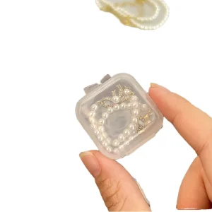 Classic PP Storage Box Square Mini Clear Plastic Customized Logo Multifunction Jewelry Storage Box
