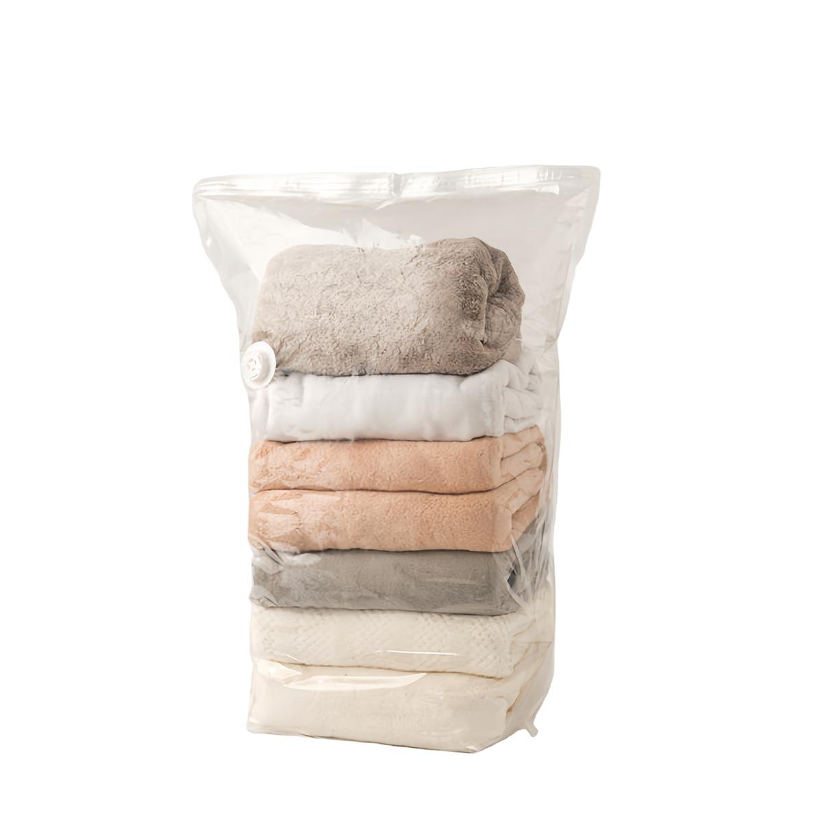 Cube Pump Free Design Vacuum Clothes Bags 80% Saving Space for Clothing Bedding