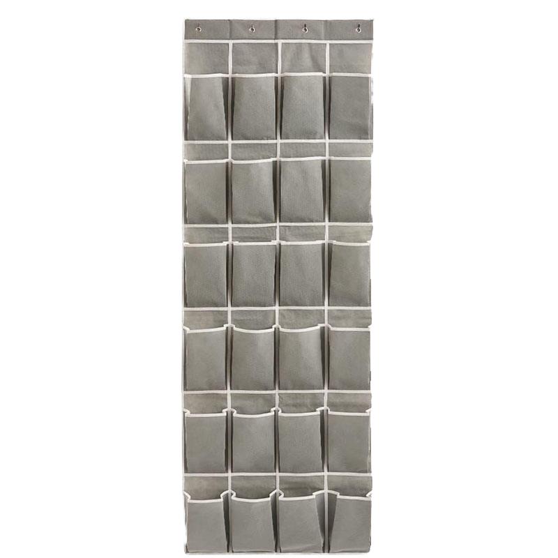 Foldable Hanging Storage Bag with Hooks Behind Doors Organizer Shoes Toy Hanging