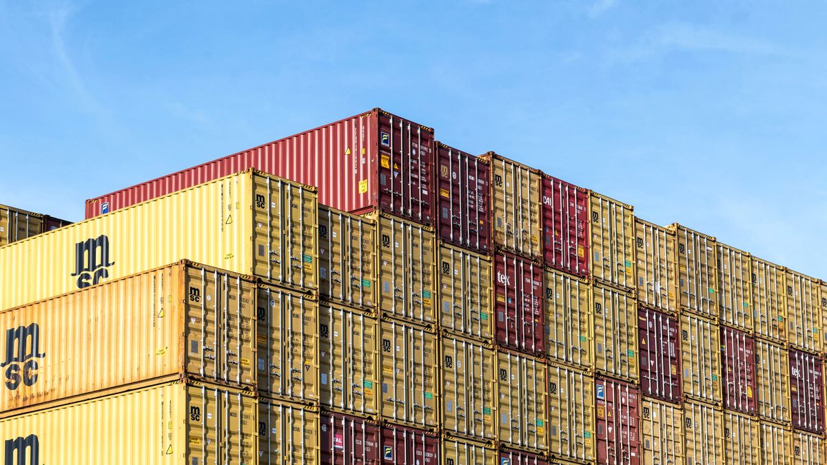 Cargo shipping containers for international vacuum bag trade