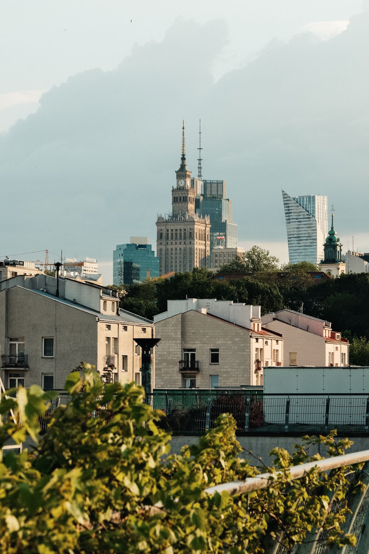 Warsaw city skyline at twilight — Poland vacuum storage bag market 2026