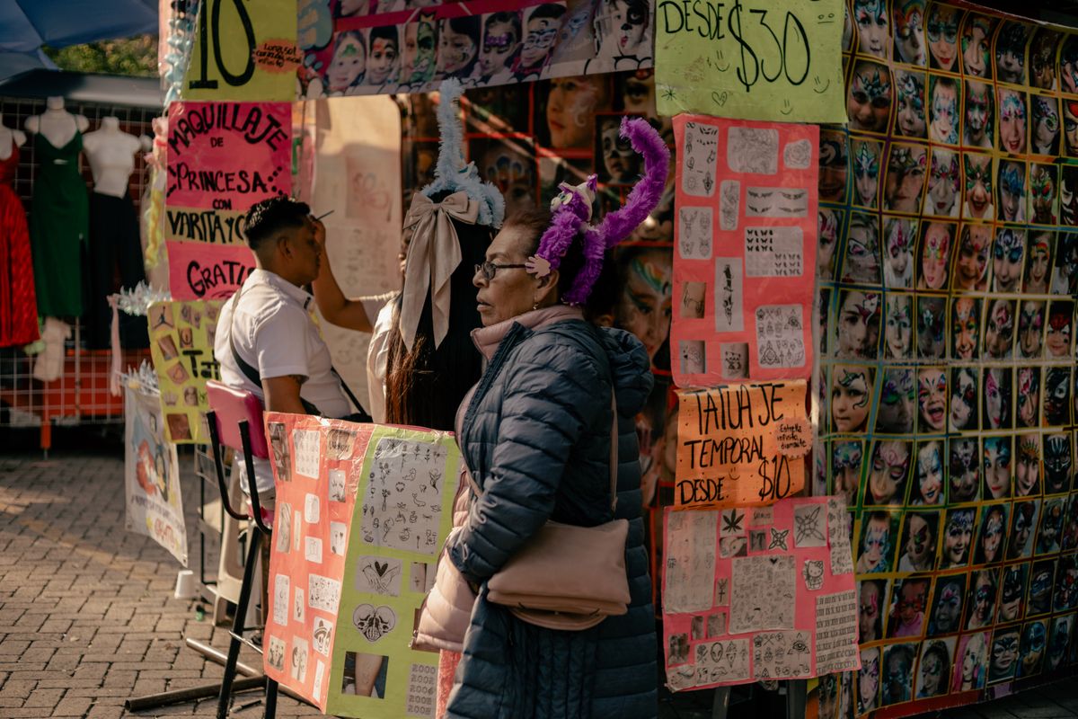 Mexico City street market