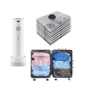 Waterproof Black Vacuum Storage Bag — Multiple Sizes with Warning Label